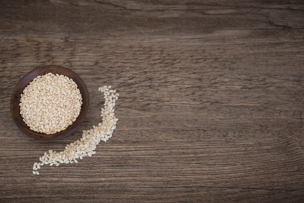 Sesame Seeds in Bowl