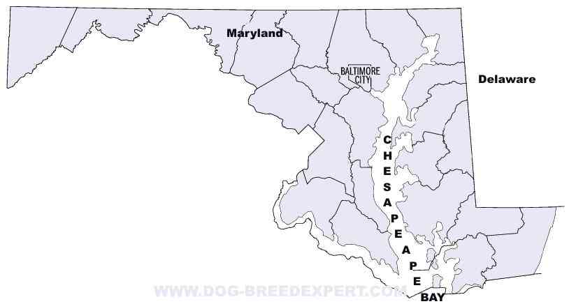 Map of Chesapeake Bay